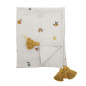 Plaid bébé coton recyclé pompons Bloomingville AGNES Plaid bébé coton recyclé pompons Bloomingville AGNES