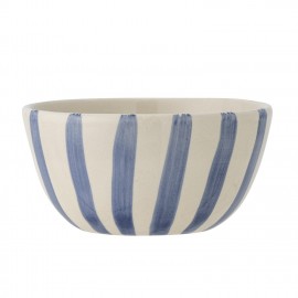 bol gres petit dejeuner rayures bleu bloomingville agnes