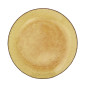 assiette en verre bulle orange ambre madam stoltz