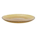 assiette en verre bulle orange ambre madam stoltz
