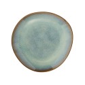assiette a dessert gres artisanale vert madam stoltz