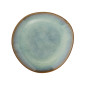 assiette a dessert gres artisanale vert madam stoltz