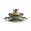 assiette a dessert gres artisanale vert madam stoltz