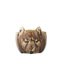 cache pot tete animal gres marron bloomingville abner