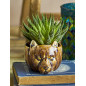 cache pot tete animal gres marron bloomingville abner