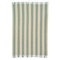 plaid laine raye vert klippan gotland vertical