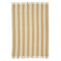 plaid laine rayures beige klippan gotland vertical