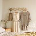 portemanteau mural bois courbe naturel umbra montage
