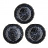 bols gres emaille bleu texture bloomingville elanor set de 3