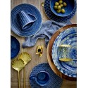 bols gres emaille bleu texture bloomingville elanor set de 3