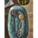 couverts a salade sculpte bois acacia fonce bloomingville