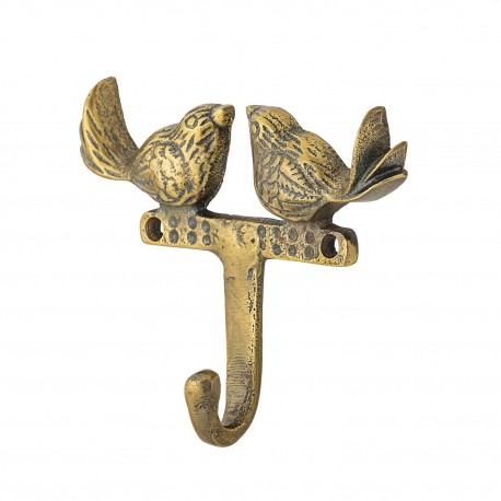 patere murale metal laiton dore oiseaux bloomingville fredo