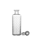 carafe bouteille verre grave avec bouchon verre bloomingville meti