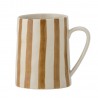 mug gres peint rayures jaune moutarde bloomingville begonia