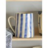 mug raye gres peint bleu bloomingville begonia