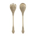 couverts à salade metal dore grave fin bloomingville kalima