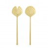couverts à salade raffine acier dore laiton bloomingville loreta