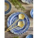 couverts à salade raffine acier dore laiton bloomingville loreta
