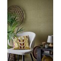 coussin decoratif salon motif brode jaune bloomingville newbury