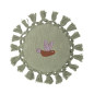 coussin enfant rond coton vert oiseau bloomingville elinna coussin enfant rond coton vert oiseau bloomingville elinna