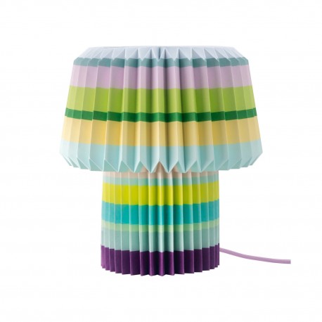 lampe papier multicolore remember ana stripes