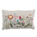 coussin salon canape brode floral bloomingville tetti
