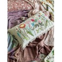 coussin salon canape brode floral bloomingville tetti
