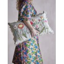 coussin salon canape brode floral bloomingville tetti