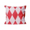 Coussin harlequin present time rose/ rose clair