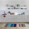 tapis long multicolore rayures coton remember costa