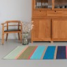 tapis long multicolore rayures coton remember costa