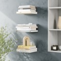 set de 3 etageres invisibles murales umbra conceal