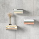 set de 3 etageres invisibles murales umbra conceal