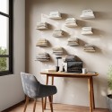 set de 3 etageres invisibles murales umbra conceal