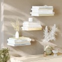set de 3 etageres invisibles murales umbra conceal