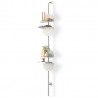 etagere murale verticale graphique acier umbra solis