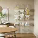 etagere murale verticale graphique acier umbra solis