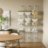 etagere murale verticale graphique acier umbra solis