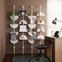 etagere murale verticale graphique acier umbra solis