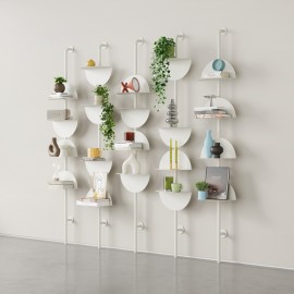 etagere murale verticale graphique acier umbra solis