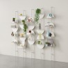 etagere murale verticale graphique acier umbra solis