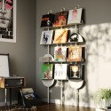 etagere murale verticale graphique acier umbra solis