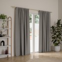 Grande tringle a rideaux simple extensible elegante acier umbra cleo