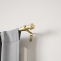 Grande tringle a rideaux simple extensible elegante acier umbra cleo