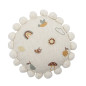 Coussin enfant rond coton imprime Bloomingville Agnes
