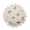 Coussin enfant rond coton imprime Bloomingville Agnes