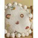 Coussin enfant rond coton imprime Bloomingville Agnes