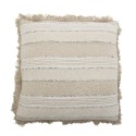 grand coussin salon coton beige franges bloomingville