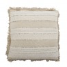 grand coussin salon coton beige franges bloomingville