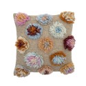 Grand coussin fleurs laine tuftlée Bloomingville Somma